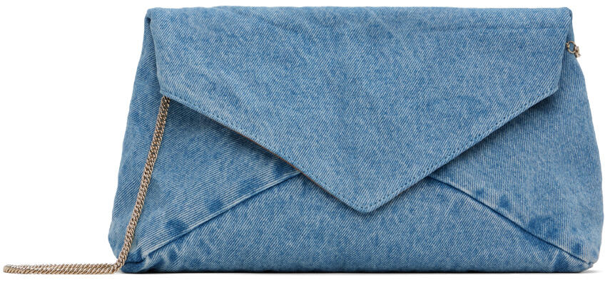 Dries Van Noten Blue Denim Envelope Bag Cover