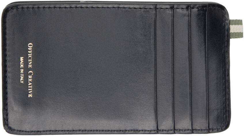 Officine Creative Black Berge 03 Card Holder Cover