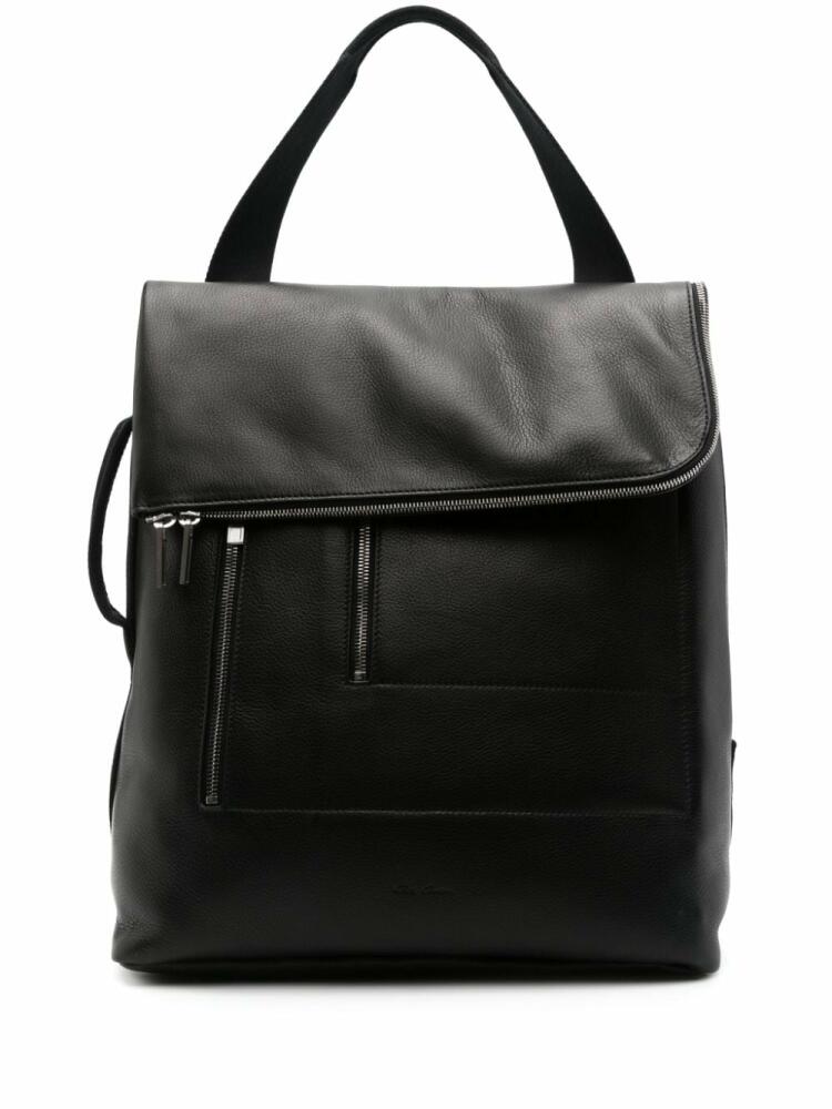 Rick Owens Cargo grained leather backpack - Black Cover