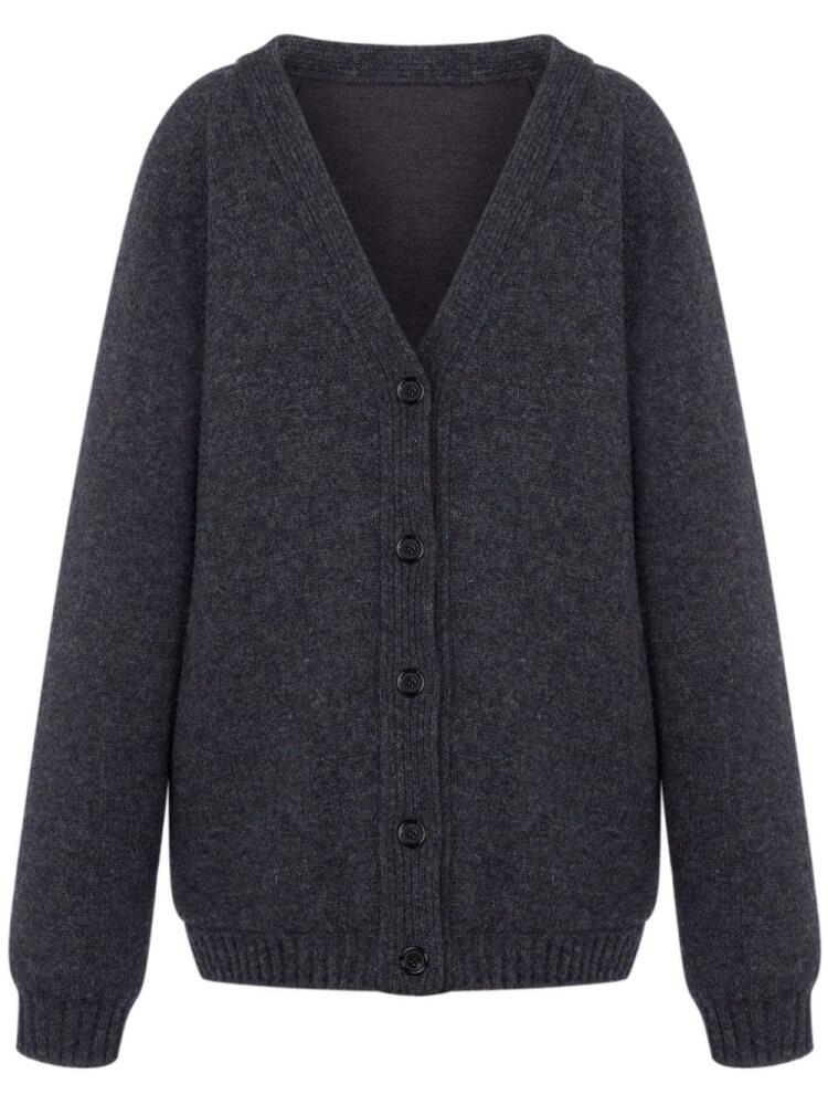 Moschino virgin wool V-neck cardigan - Grey Cover