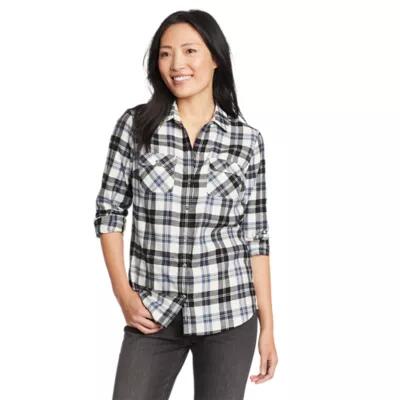 Eddie Bauer Women's Firelight Flannel Shirt Cover