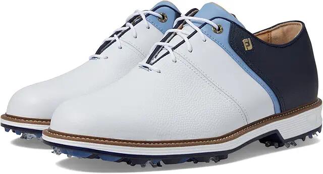 FootJoy Premiere Series - Packard Golf Shoes (White/Light Blue/Navy) Men's Shoes Cover