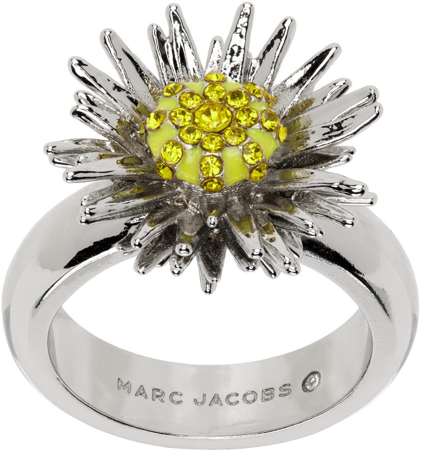 Marc Jacobs Silver 'The Future Floral' Ring Cover