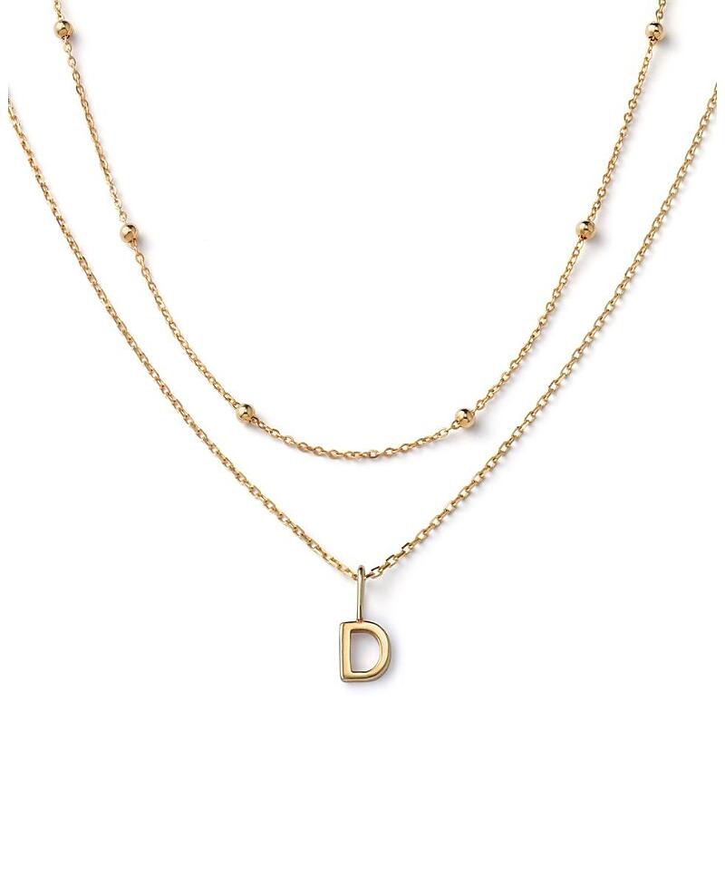 Ana Luisa 10K Gold Layered Letter Necklace Cover