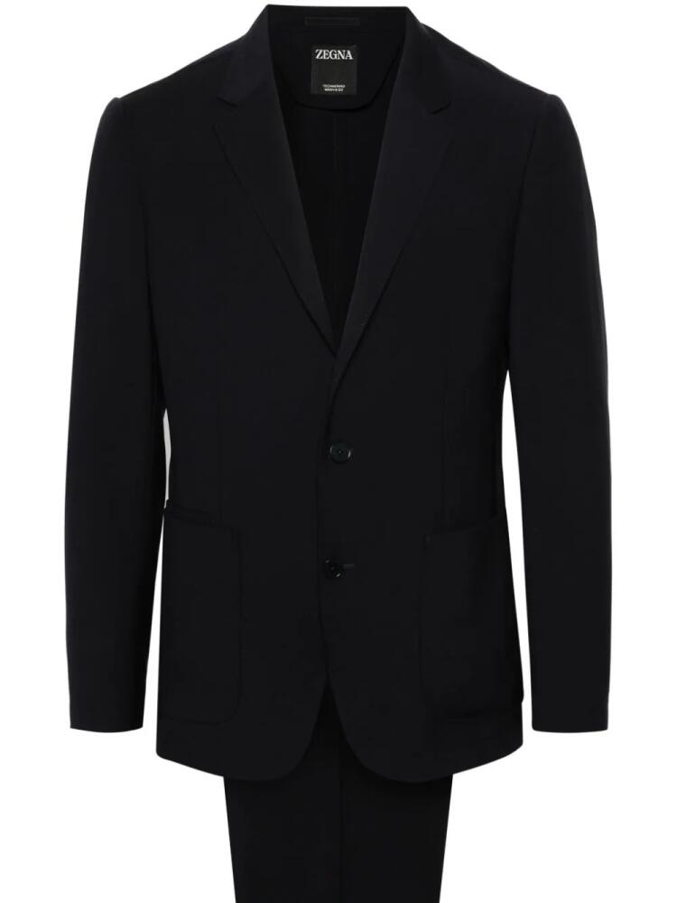 Zegna wool single-breasted suit - Blue Cover