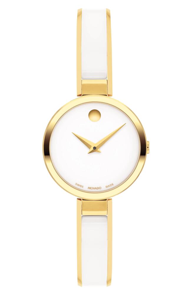 Movado Moda Bracelet Watch, 24mm in White Cover