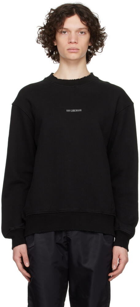 Han Kjobenhavn Black Distressed Sweatshirt Cover