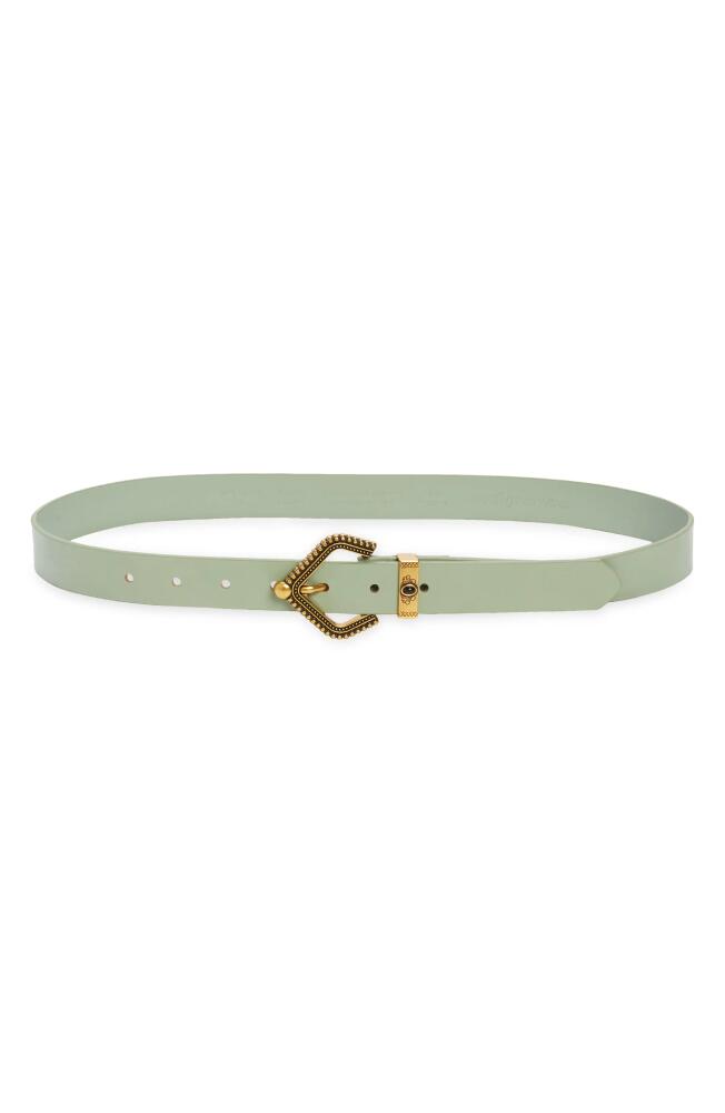 Treasure & Bond Sienna Western Leather Belt in Olive Cover