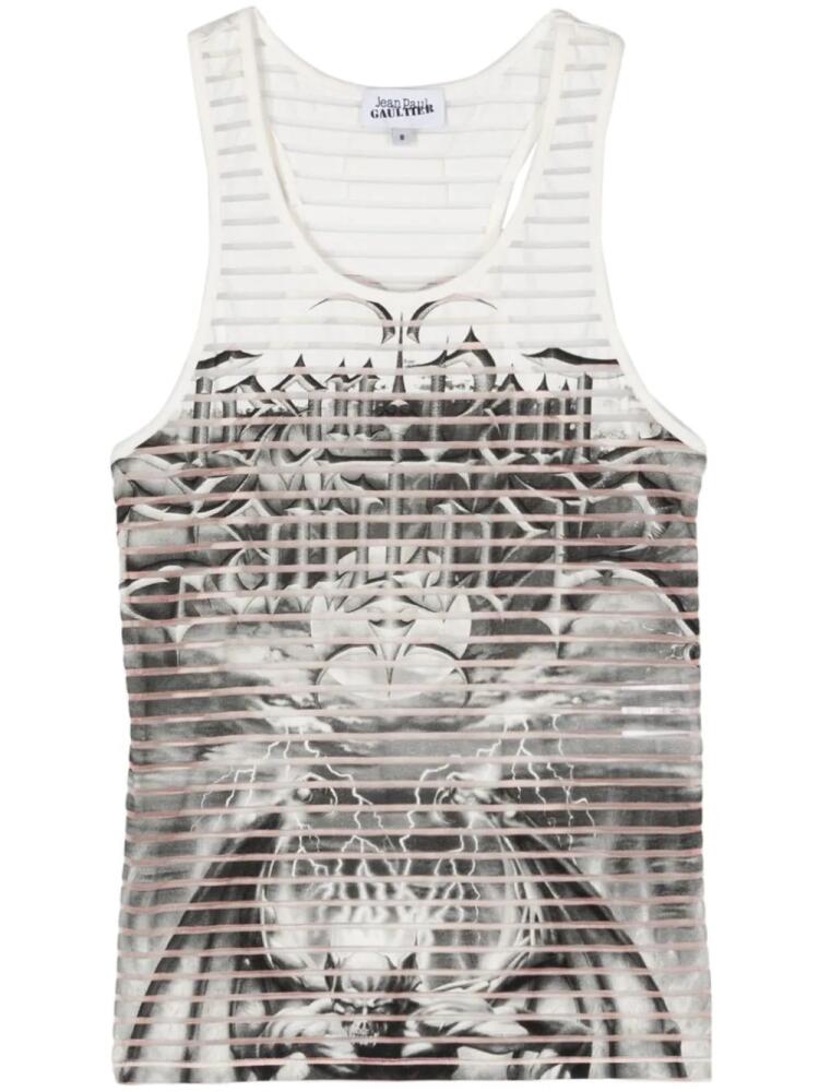 Jean Paul Gaultier The Black Diablo striped tank top Cover