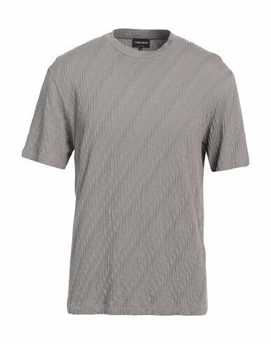 Giorgio Armani Man T-shirt Grey Viscose, Polyamide, Cashmere, Elastane Cover