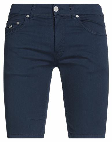 Harmont & Blaine Man Shorts & Bermuda Shorts Midnight blue Cotton, Elastane Cover