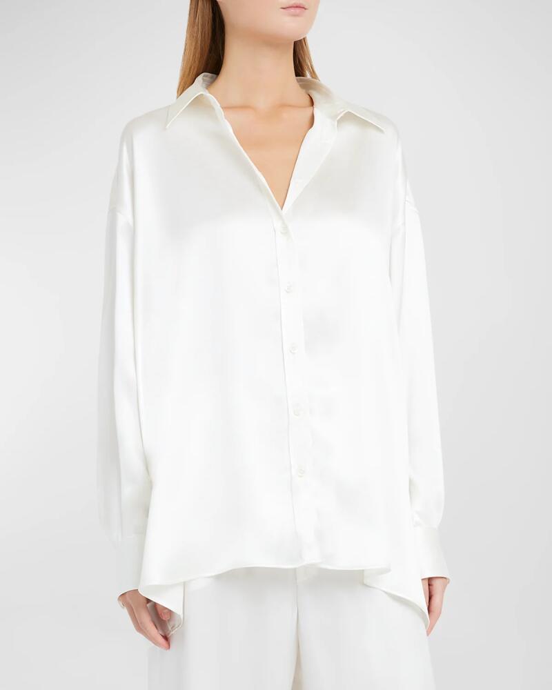 ARMARIUM Leo Oversized Silk Collared Shirt Cover