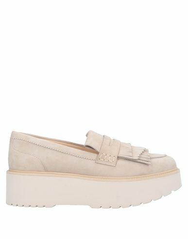 Hogan Woman Loafers Beige Soft Leather Cover