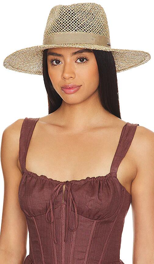 Brixton Joanna Straw Hat in Tan Cover