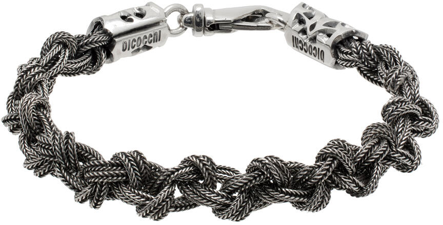 Emanuele Bicocchi Silver Braided Knot Bracelet Cover