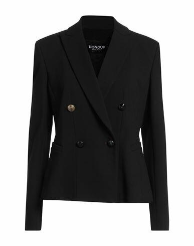 Dondup Woman Blazer Black Viscose, Polyamide, Elastane Cover