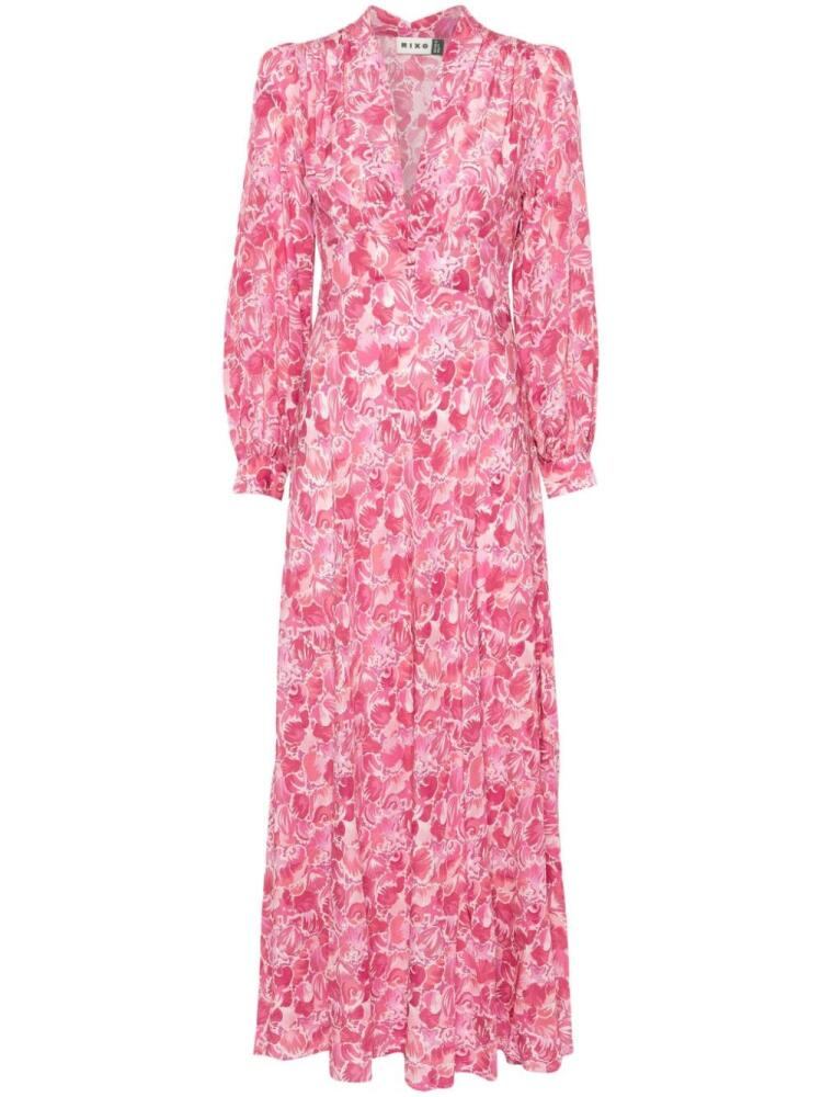 Rixo Emory abstract-print maxi dress - Pink Cover