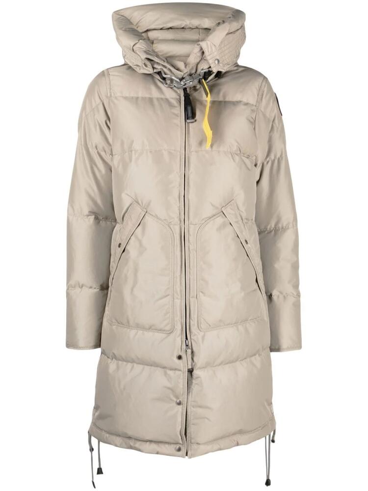 Parajumpers zip-up hooded puffer coat - Neutrals Cover