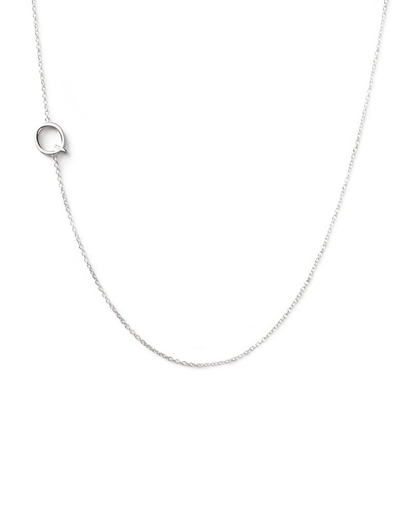 Maya Brenner Designs 14k White Gold Mini Letter Necklace Cover