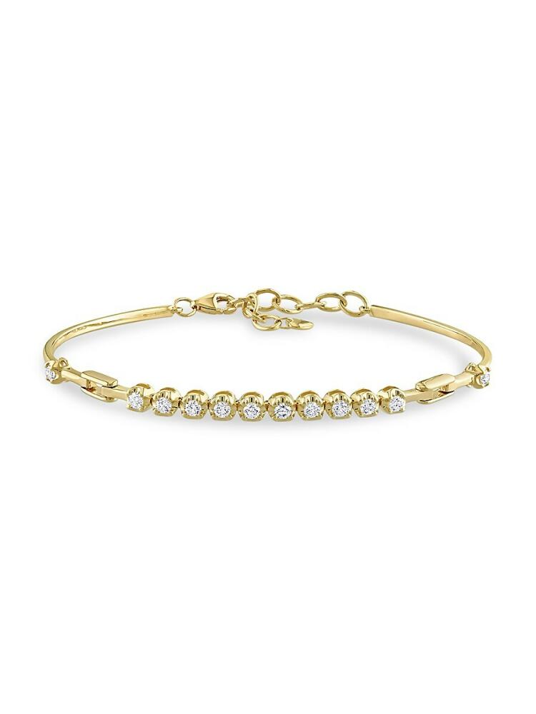 Sonatina Women's 14K Yellow Gold & 0.42 TCW Diamond Bracelet Cover