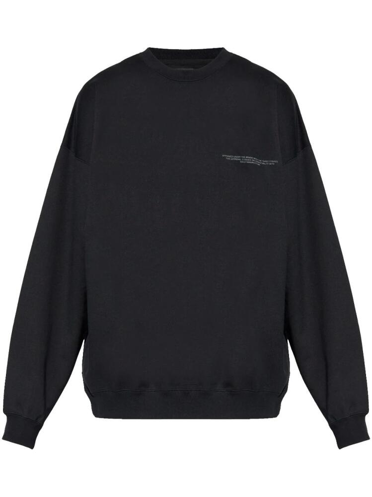 Y-3 logo-printed crew neck sweatshirt - Black Cover