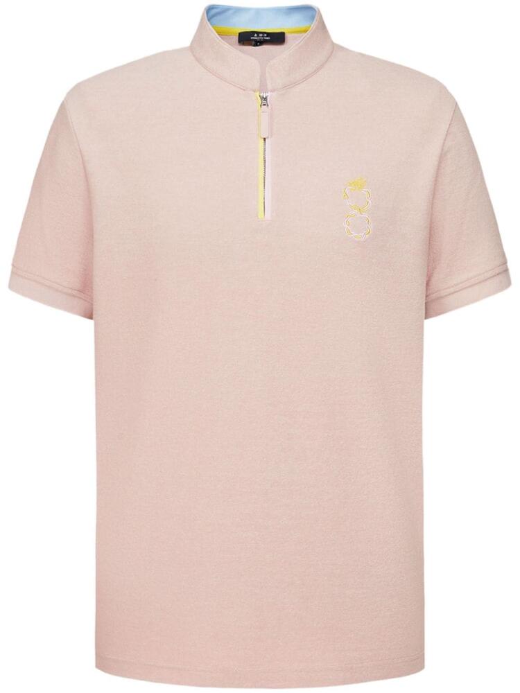 Shanghai Tang 8 Shape short-sleeved polo shirt - Pink Cover