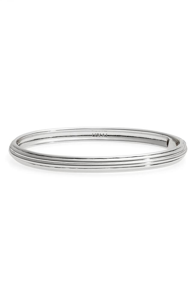 Luv AJ Remy Hinged Bangle Bracelet in Silver Cover