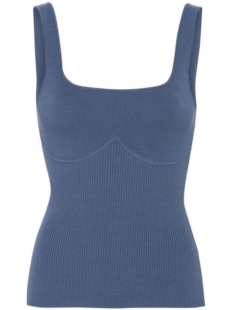 Ba&Sh Oxmo fine ribbed top - Blue Cover