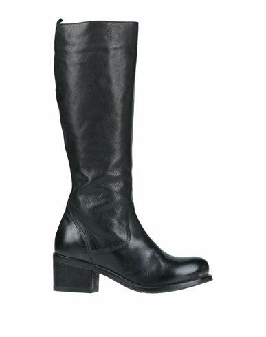 Moma Woman Boot Black Soft Leather Cover