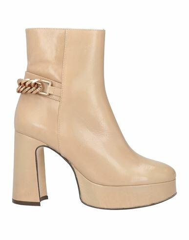 Bruno Premi Woman Ankle boots Beige Soft Leather Cover