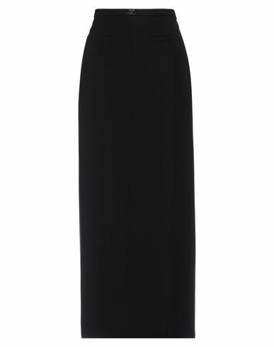 Courreges Woman Maxi skirt Black Polyester Cover