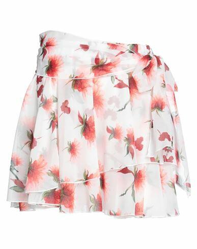 Vicolo Woman Mini skirt White Polyester Cover