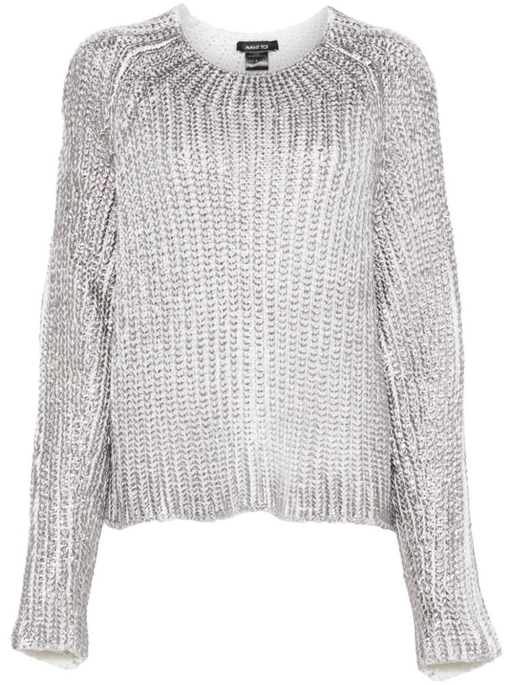 Avant Toi metallic sweater - Silver Cover