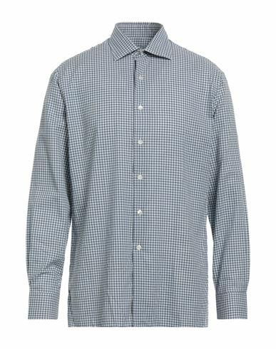 Dunhill Man Shirt Slate blue Cotton Cover