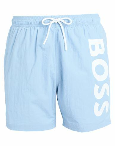 Boss Man Swim trunks Light blue Recycled polyamide Cover