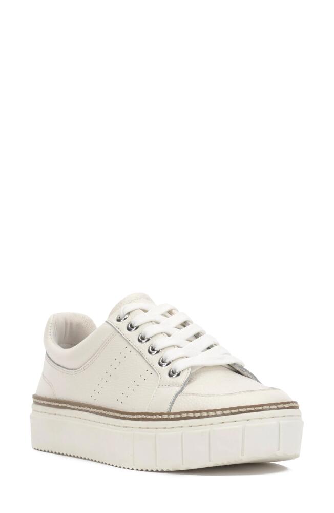 Vince Camuto Randay Leather Platform Sneaker in Bright White Cover