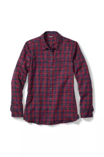 Eddie Bauer Women's Flannel Two-Pocket Shirt Cover