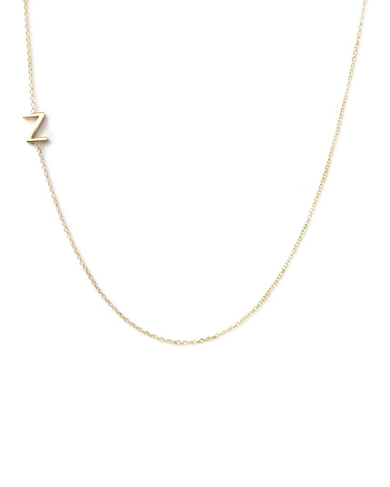 Maya Brenner Designs 14k Yellow Gold Mini Letter Necklace Cover