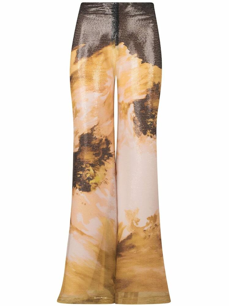 Silvia Tcherassi Avellino floral sequinned trousers - Neutrals Cover