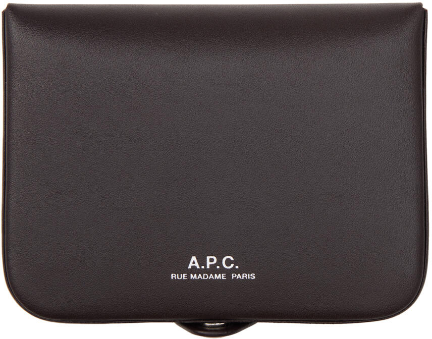 A.P.C. Brown Josh Card Holder Cover