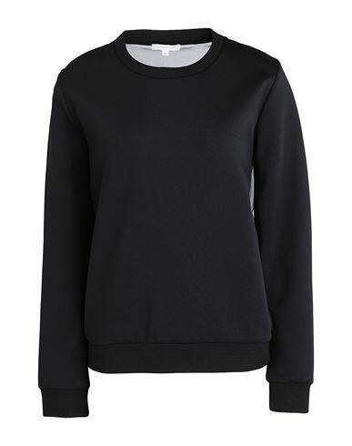 Patrizia Pepe Woman Sweatshirt Black Polyester, Elastane Cover