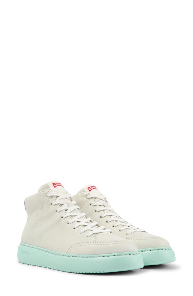 Camper Runner K21 High Top Sneaker in White Natural Cover