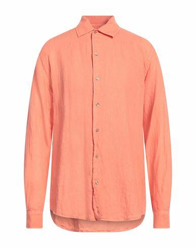 Agnona Man Shirt Salmon pink Linen Cover