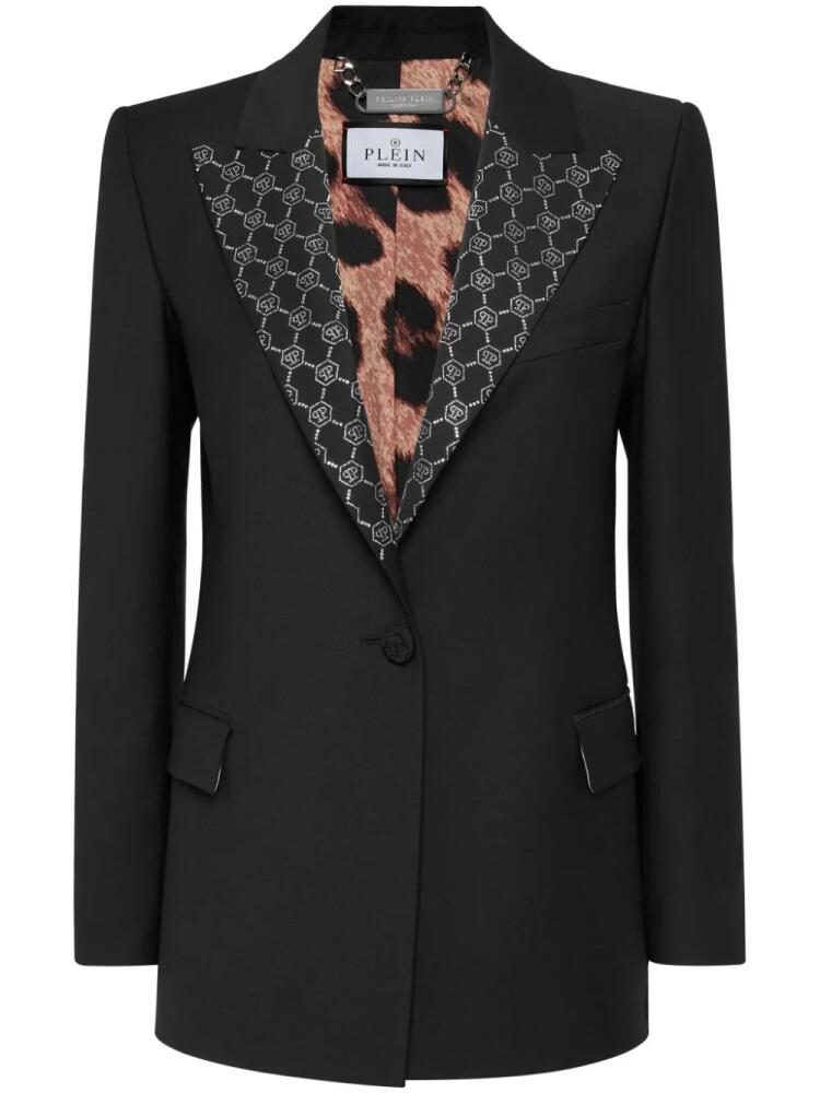 Philipp Plein monogram blazer - Black Cover