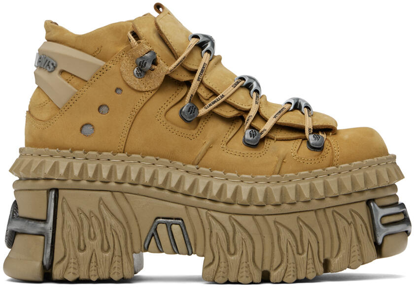 VETEMENTS Tan New Rock Edition Platform Sneakers Cover