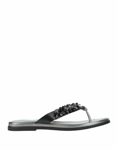 Carlo Pazolini Woman Thong sandal Black Soft Leather Cover