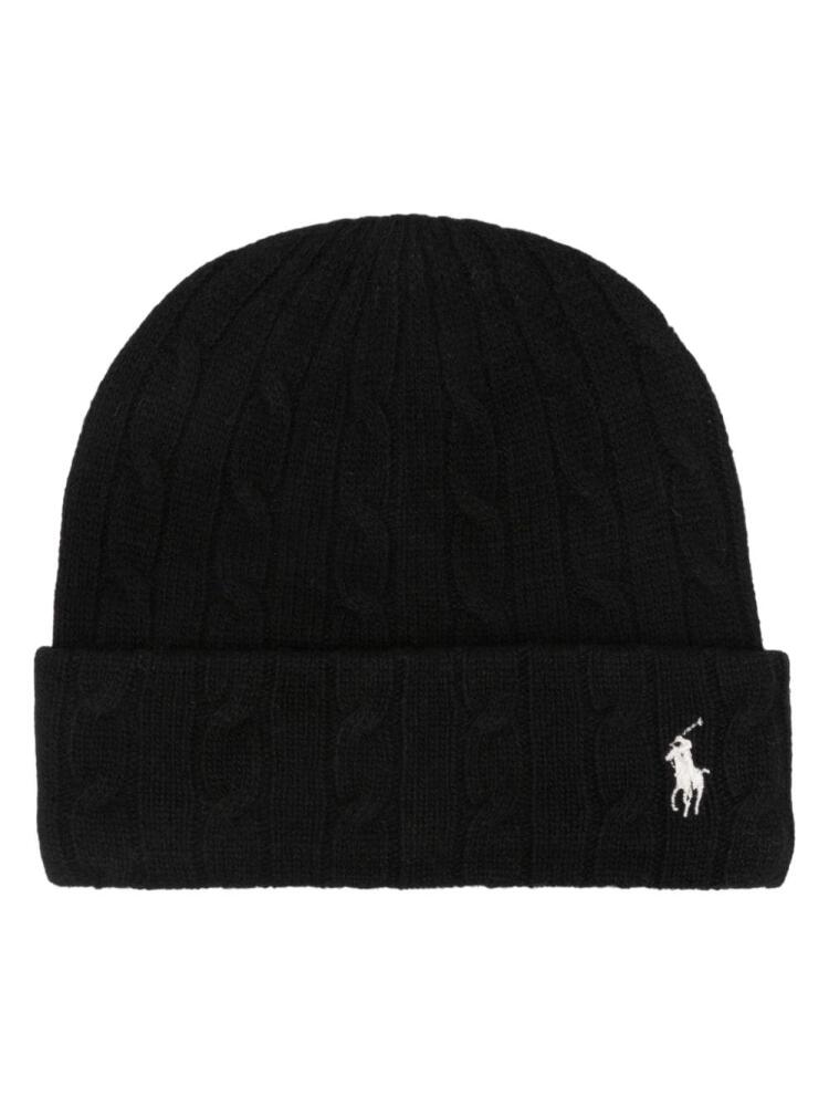 Polo Ralph Lauren Polo Pony wool-cashmere blend beanie - Black Cover