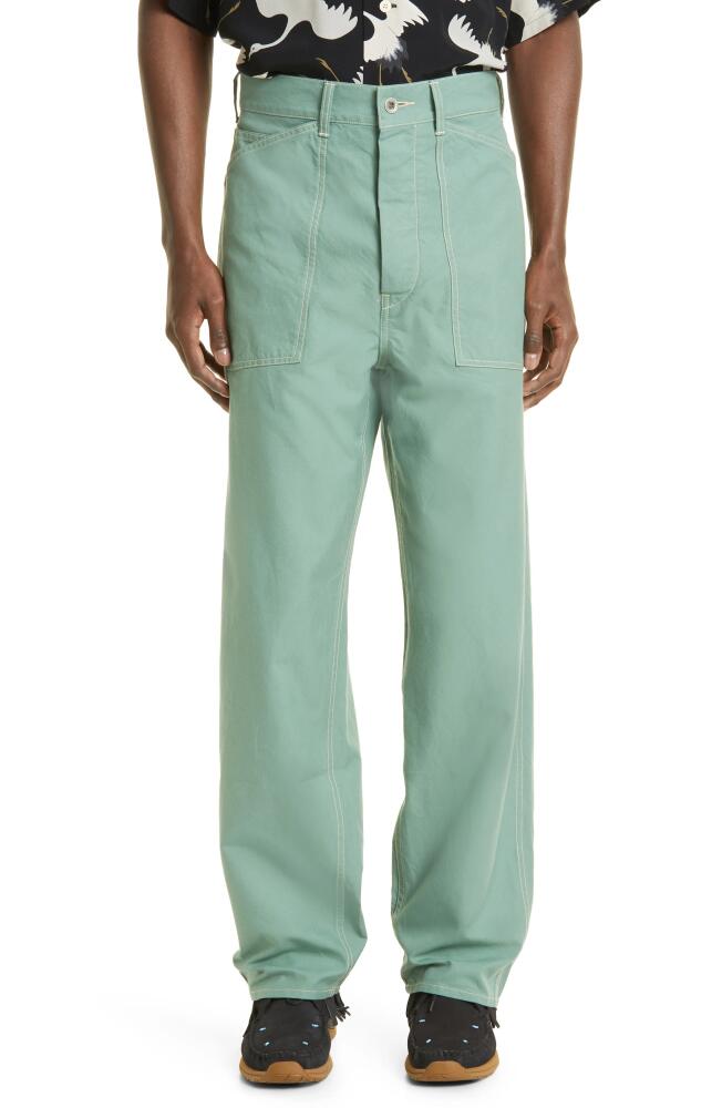 VISVIM Cotton Carpenter Pants in Green Cover