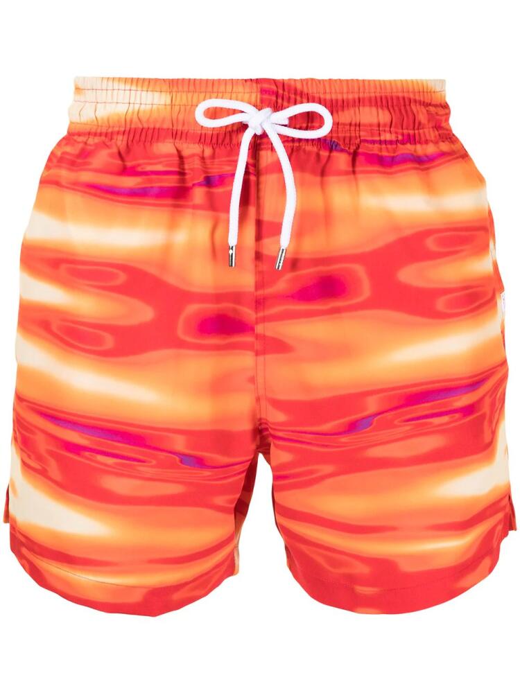 Derek Rose tie-dye swim shors - Red Cover