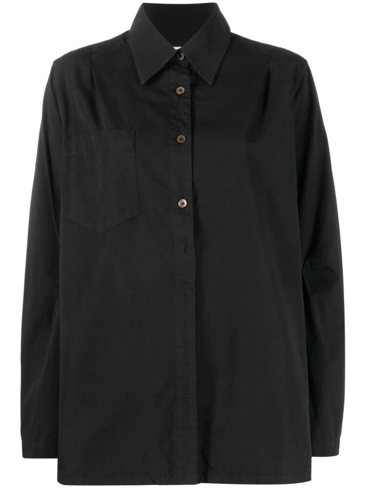 OUR LEGACY oversized long-sleeve shirt - Black Cover